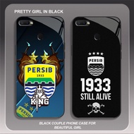 HK-29 Indonesian PERSIB Glass KACA Casing for OPPO Realme F7 A7 A12 F9 A12S A11K F5 A5S 2 Pro