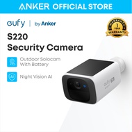 eufy by Anker Security Camera S220 Solar Solocam CCTV Wireless Outdoor Camera with Battery Night Vis
