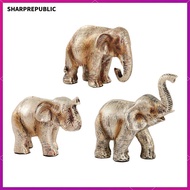 [Sharprepublic] Resin Elephant Ornaments Figurines Creative Nordic Style Tabletop Decoration Elephan