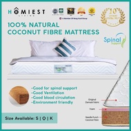 [HOMIEST] Spinal Care 100% Natural Coconut Fibre Mattress Single/Super Single/Queen/King
