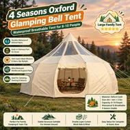 Oxford Glamping Shelter Waterproof and Breathable Camping Tent Large for Camping