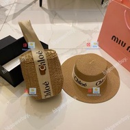 新款 Chloe蔻依 編織包包+平頂帽 認準hkpowerbuy. 冷帽 遮陽帽 棒球帽 禮物 旅遊 戶外