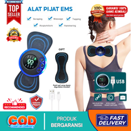 [ TERLARIS ] EMS Elektrik Pemijat Leher Bahu Kupu Kupu Portable Alat Pijat Terapi Refleksi Tangan Pu