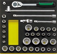 エスコ (ESCO) EA612TE-3 1/2"DR ソケットレンチセット EA612TE-3