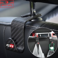 Toyota GR Car Back Seat Headrest Hook Car Load-bearing Storage Hanger Handbag Organizer For 86 Yaris