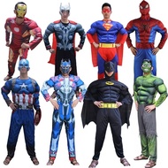 Adult Hulk Muscle Captain America Thor Spider-Man Iron Man Avengers Clothes Man Costume