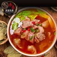 【赤豪家庭私廚】肉多多紅燒牛肉湯4包(500g/包/肉重100g)