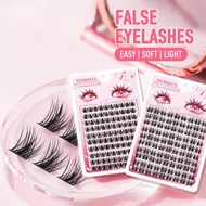 Cluster Eyelashes Glue Free Reusable Soft Lightweight Beginner Natural Volume Lash Extension