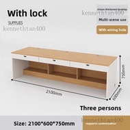 Employee 2/4/6/8 manual desk/office desk Employee computer desk/employee public desk (with lock)