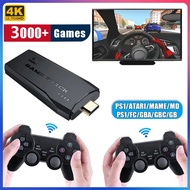 TV Game Stick 4K HD Portable Consoles Video Game Console With 2.4G Wireless Controllers 3500 Games D