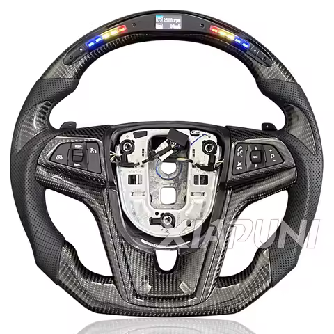 RPM LED Customized Steering Wheel Fit For Chevrolet Corvette Camaro SS ZL1 2011-2014 Model Carbon Fi