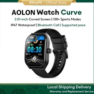 Aolon Curve Smart watch 2.01 HD Curved Screen IP68 Waterproof strava Bluetooth Call Sports Pace smar