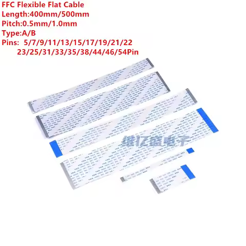 Flat Flexible Cable FFC FPC AWM 20624 80C 60V VW-1 FFC-0.5MM 1.0MM 5P/7P/9P/11P/13P/17/19/21/23/25/3