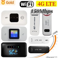 4G 150Mbps USB Dongle Mobile Hotspot Portable Outdoor Wireless Mobile 4G Lte Wi Fi Modem With Sim Card Slot