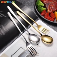 [Top Selection] Ice Cream Tea Cocktail Stirring Tableware Tool / Copper Long Handle Spoons Coffee Blender / Creative Golden Silver Kitchen Accessories
