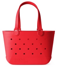 Simple Modern Beach Bag Rubber Tote | Waterproof Large Tote Bag with Zipper Pocket for Beach, Pool B