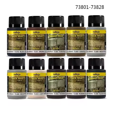 Vallejo Weathering Effect Liquid Mud Dirt Rust Streaks Water Trails Wash Pigment for Military Models