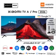 [NEW] Xiaomi TV A / A Pro 32” 43” 55” 65” –2026 Series 4K QLED | Google TV | Dolby Audio | FREE Digi