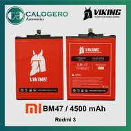 VIKING - BATERAI XIAOMI REDMI 3 - REDMI 3S - REDMI 3X - REDMI 3 PRO BM47 DOUBLE POWER