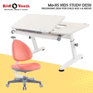 M6+XS Kid2Youth Kids Study Table ★ Ergonomic Study Desk ★ Height Adjustable Desk ★ For Child Age 3 &