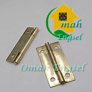 Mini gold hinge L20xH38 mm A.528B Small cupboard hinge for box