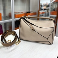 【近新閒置品】Loewe 沙丘色中號puzzle手提單肩斜背包