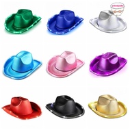 YRBWBW Space Cowgirl Hat, Composite EVA Light Up Cowgirl Hat, Durable Comfortable Shiny LED Cowboy H
