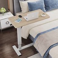 【AOTTO】多功能可升降折疊邊桌-兩色可選 原木白架