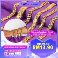 Gelang Tangan Perempuan Rantai Leher Perempuan 手链 Bracelet For Women Emas 916 Original Malaysia Gold 916 Original Malaysia Indian Jewellery Set 情侣手链 Chain