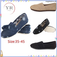 Toms Thomas Shoes Denim Shoes Pure Color Flat kasut Casual Couple  loafer Toms Shoes Slip on Shoes