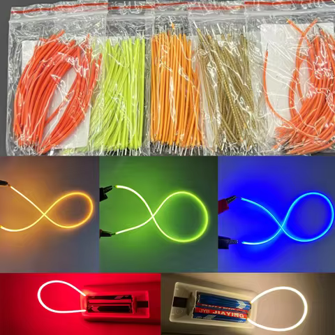 LED Filament Flexible DC3V 38mm 60mm 95mm 80mm 125mm 130mm 145mm 185mm 255mm 300mm Edison Bulb Filam