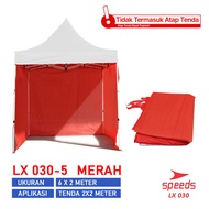 SPEEDS Atap Tenda Lipat 2x2m Jualan Atap Tenda Pameran Bazar 030-14-15 - -5 2x2 Merah