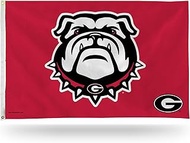 Rico Industries NCAA Georgia Bulldogs Flag 3" x 5" Banner Flag - Indoor or Outdoor Décor