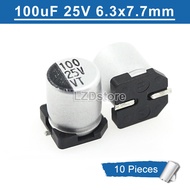 10pcs Electrolytic Capacitor 100UF 25V 35V 100uF25V 100uF35V SMD Aluminum Electrolytic Capacitor 25V