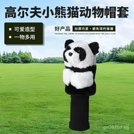 Golf Club Cover Set Golf Club Mascot Golf Club Knitted Panda Tool Fillable Club Cover BN6B