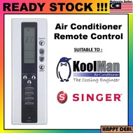 KOOLMAN/SINGER Air Cond Aircon Aircond Remote Control Replacement