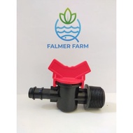 CHECK VALVE / STOP KRAN 3/4 INCH THREAD TO PE HOSE 16MM / 13MM