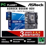 ASROCK B660M-HDV DDR4 mATX MOTHERBOARD