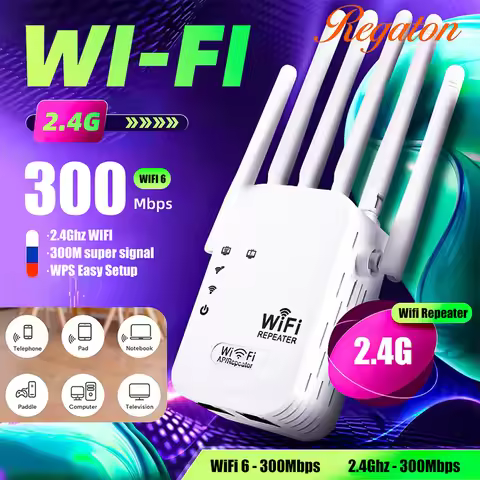 2.4G Wireless WiFi Extender 300M WiFi Signal Amplifier Repeater Stable Network Booster Simple Instal