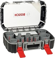 Bosch Professional 17 pcs. HSS Bi-metal Hole Saw Set (for various materials, Ø 20–76 mm, accessory r