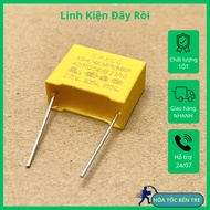 5pcs gold capacitor 0.47uF 470nF 474J 275VAC non-polar capacitor pin distance 15mm