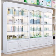 Display Cabinet Sliding Glass Door Nordic Lock Beauty Product Display Cabinet Cosmetic Display Cabinet Glass Display