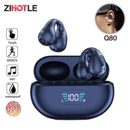 Q80TWS True Wireless Earbuds Bluetooth 5.3 Earbuds Clip in Earring Wireless Earbuds Sports Earbuds Hook with Microphone