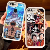 G-61 One Piece Ace Casing for OPPO A11K F9 Pro A7 F7 A12 A5S F5 A12s Black and White