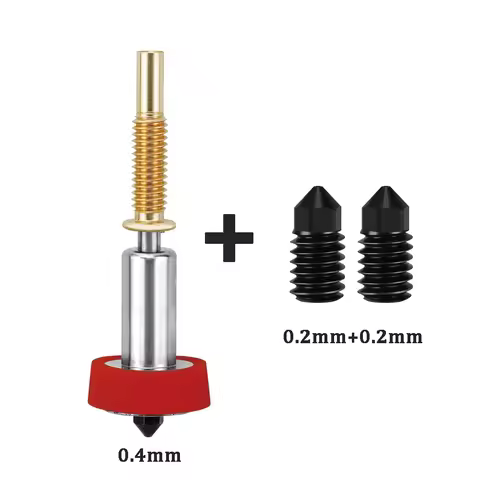 Revo All-in-one Nozzle For Revo Ceramic Hotend 0.25/0.4/0.6/0.8mm 3D Printer Heatbreak BrassTitanium