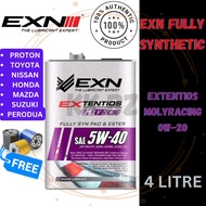 ‖ EXN 100% ORIGINAL ‖ EXN Extentios Molyracing SAE 5W40 -Fully-Synthetic Engine Oil 4 Litre *Free Oi