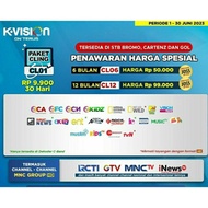 K VISION paket cling 1 tahun/360 Hari MNC GROUP KVISION CL12