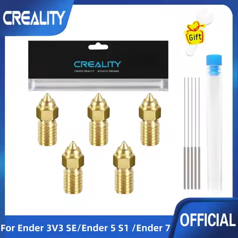 Creality Official Ender 3 V3 SE Brass Nozzle Kit High-Speed Brass Nozzles 3D Printer Parts for Ender