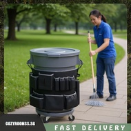 Cleaning Tool Storage Bag Adjustable Buckle Trash Can Caddy Bag Cleaning Supplies Organizer Bag for 