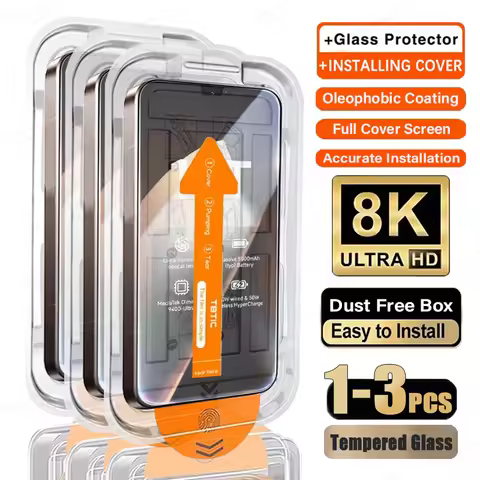 1-3Pcs Oleophobic Coating Easy Installation Screen Protector For Xiaomi 15T Pro 17 Pro Max Glass For